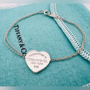 Return To Tiffany Heart Tag Double Chain Bracelet